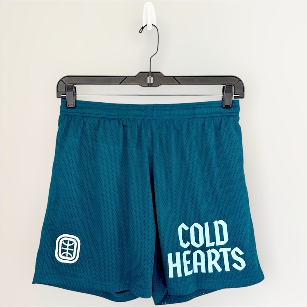 Cold Hearts Men's Athletic Mesh Shorts - Teal